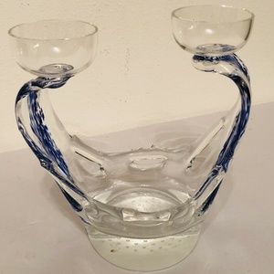 Hand Blown Glass Sulpture / Candle holder Sabina